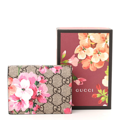 Gucci GG Supreme Monogram Blooms Card Case Beige Multicolor Dry Rose 8 of 8