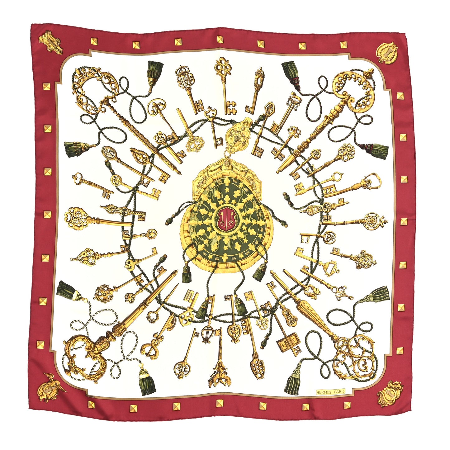 Silk Keys Les Cles Scarf 90