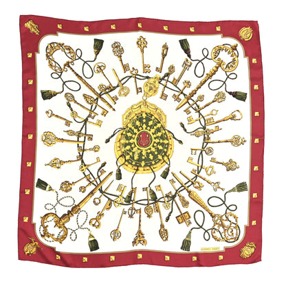 Hermes Silk Keys Les Cles Scarf 90 1 of 3