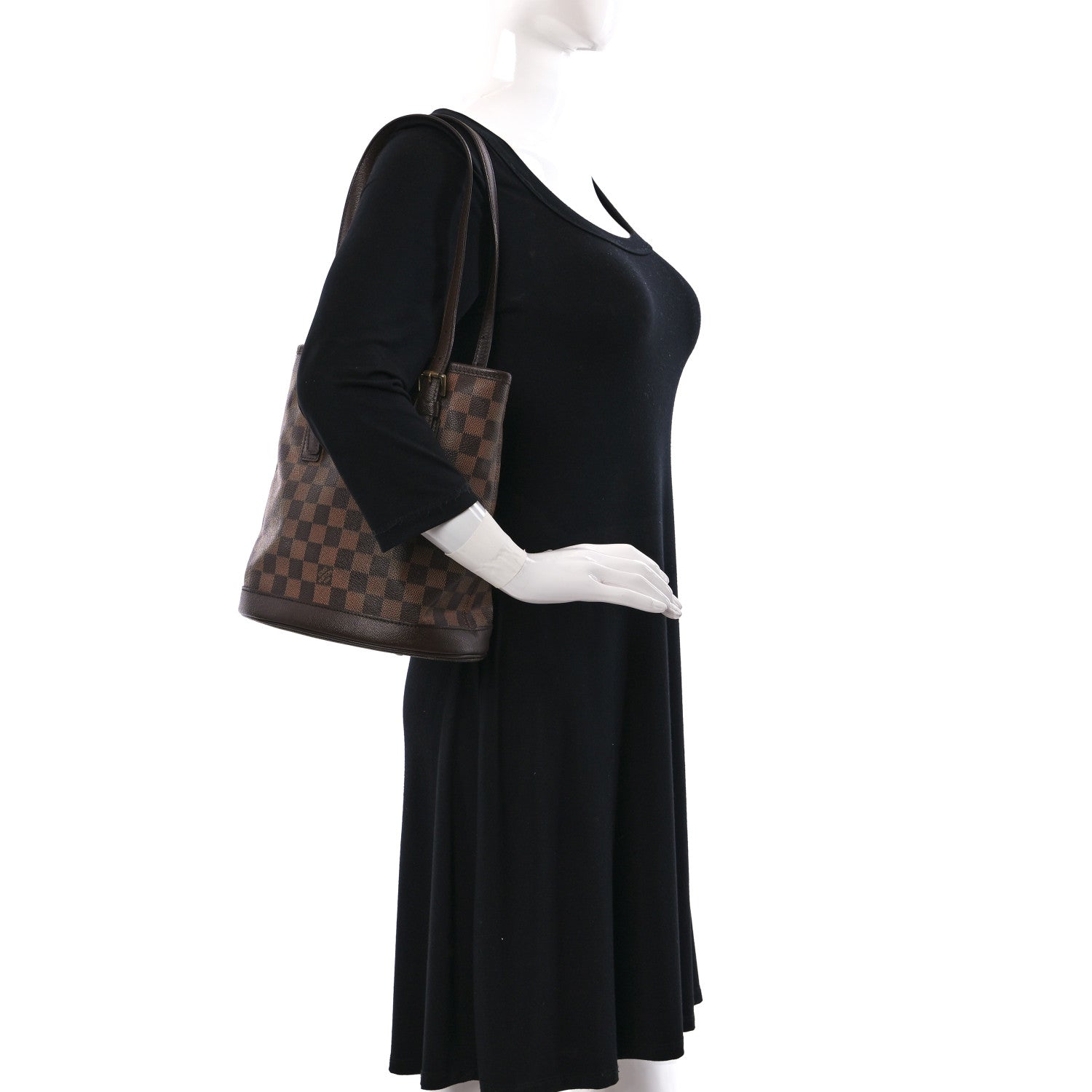 Louis Vuitton Damier Ebene Marais Bucket 23 2 of 8