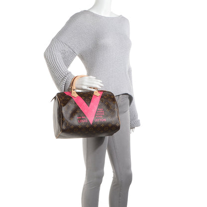 Louis Vuitton Monogram Speedy 30 V Fuchsia 2 of 7