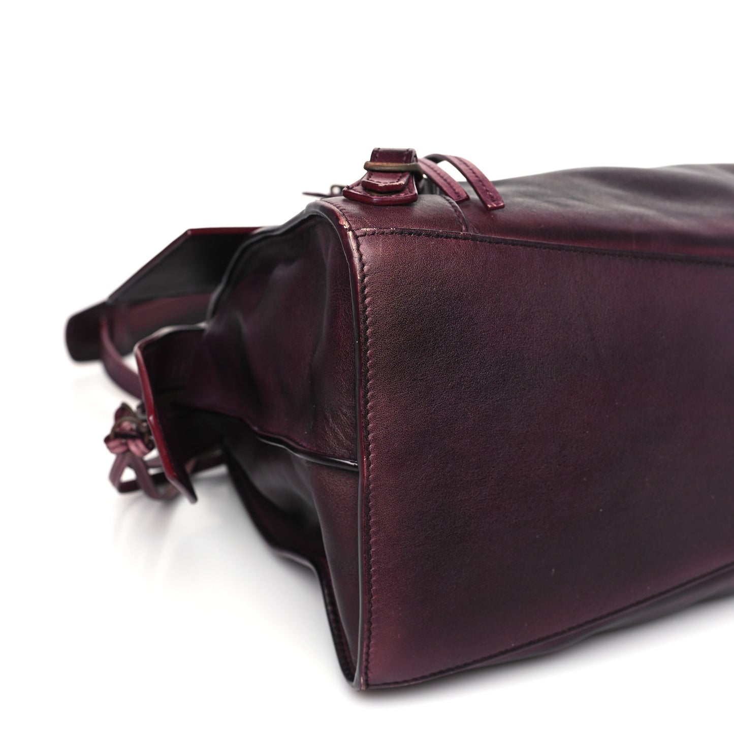 Used Calfskin Rust Hardware Neo Classic City Burgundy