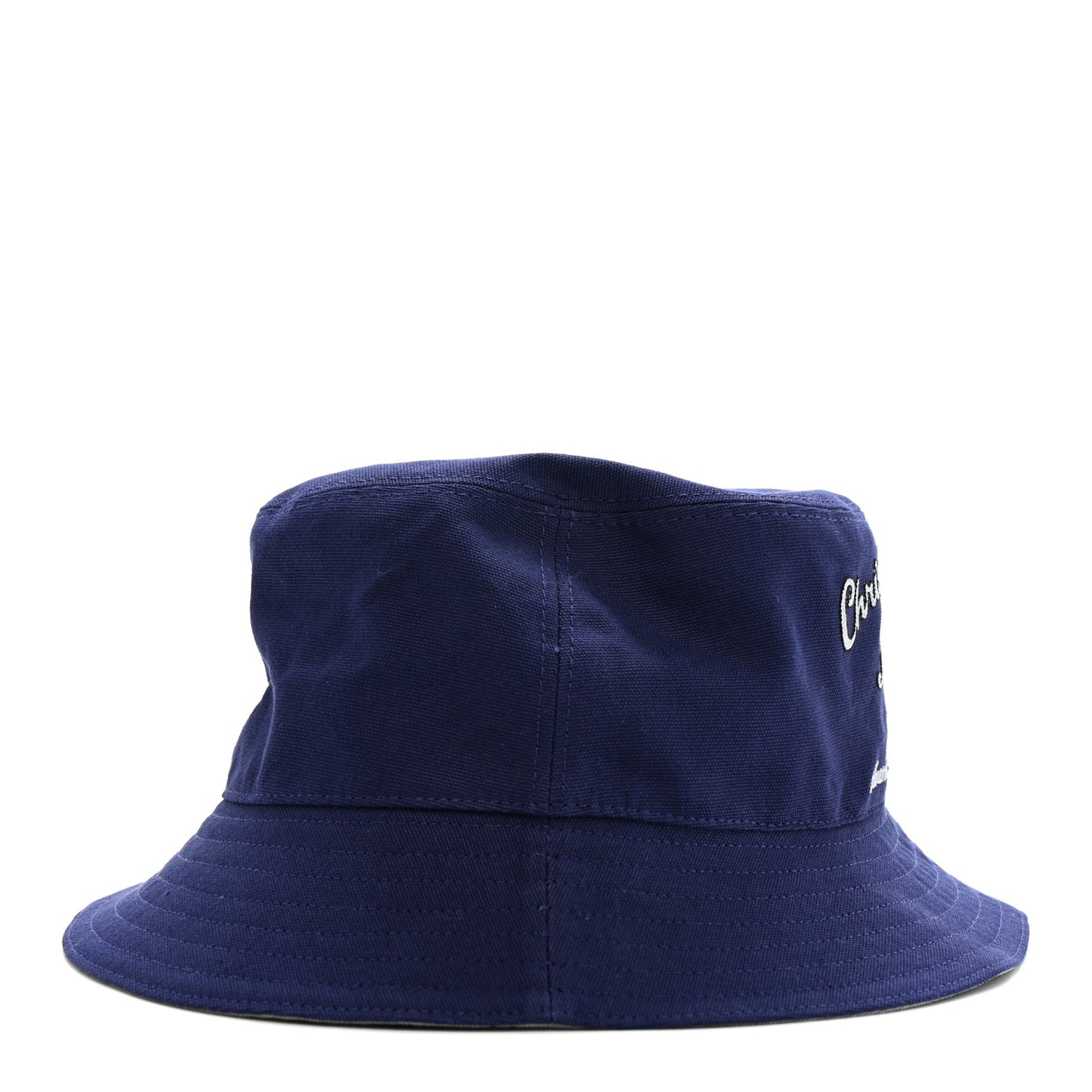 Cotton Woven Atelier Bob Bucket Hat M Blue