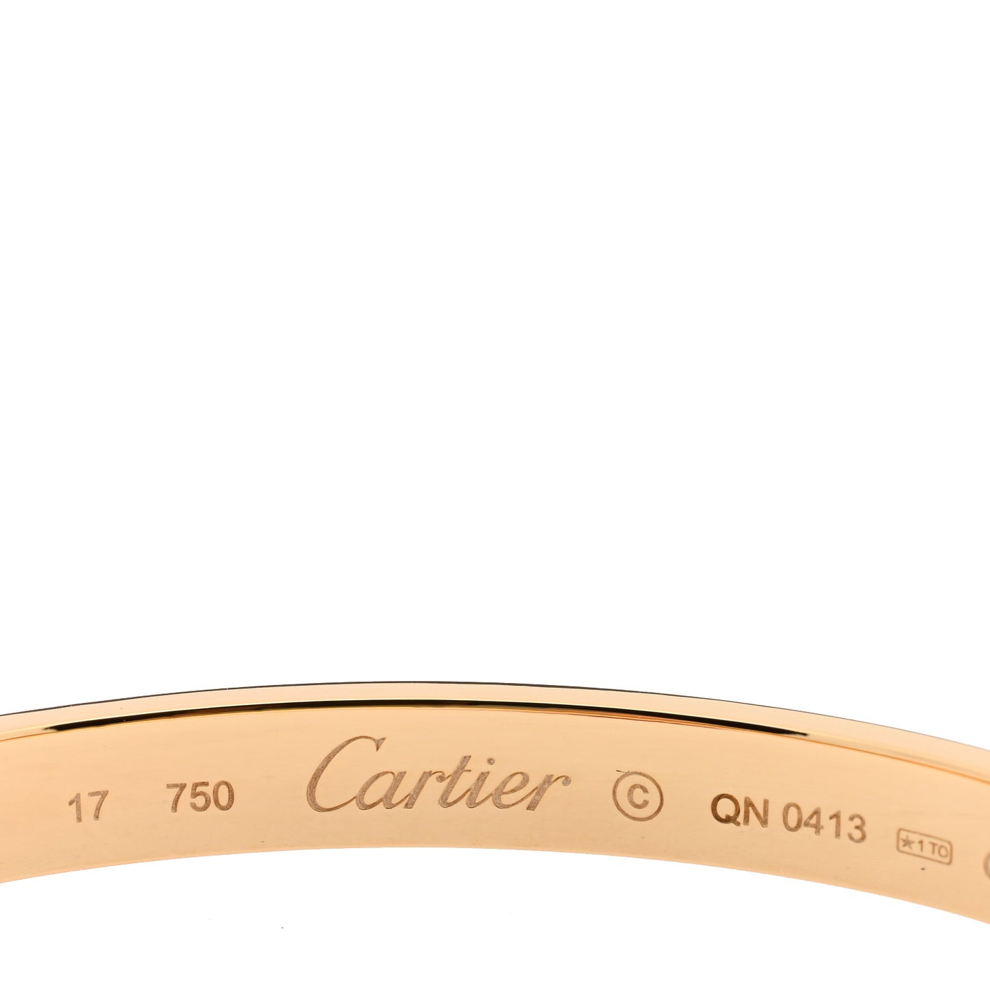 18K Yellow Gold LOVE Bracelet 17