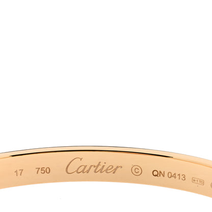 Cartier 18K Yellow Gold LOVE Bracelet 17 3 of 3