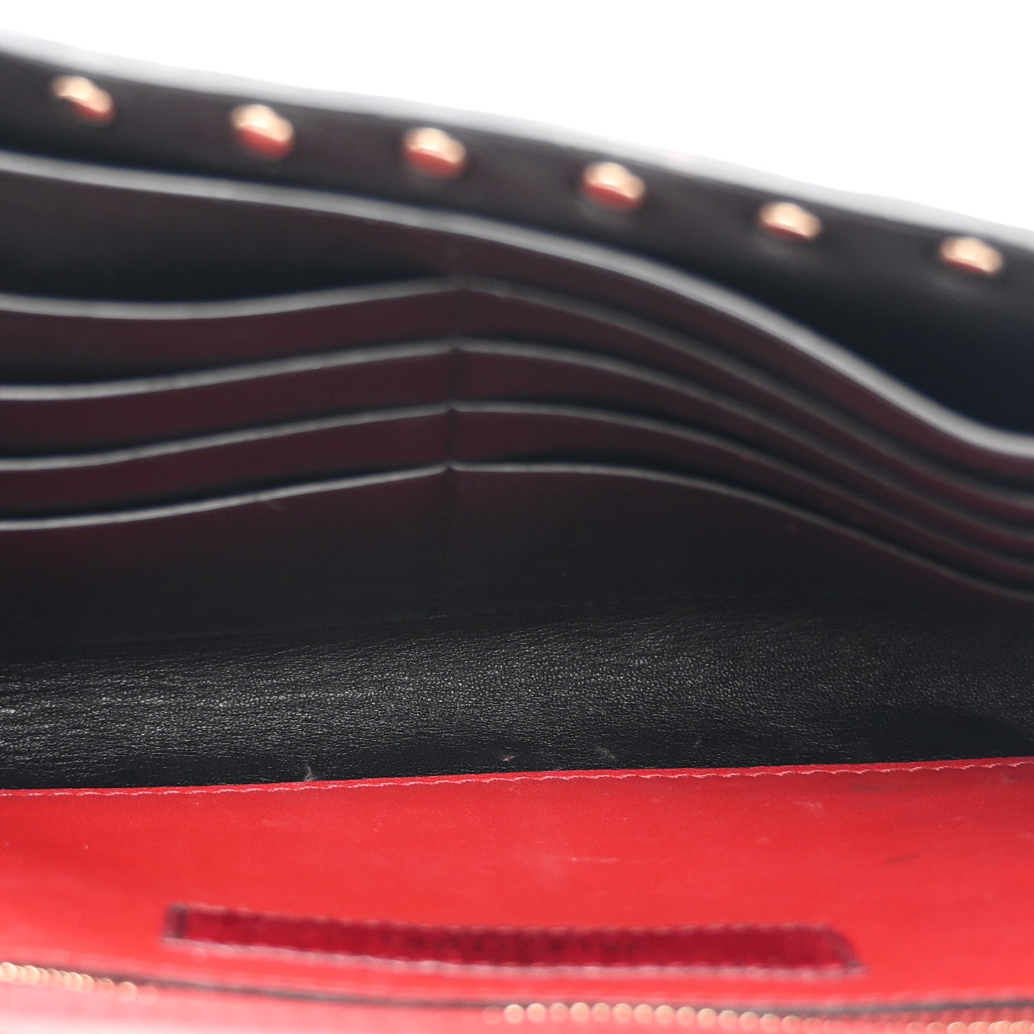 Valentino Garavani Lambskin VLTN Print Rockstud Spike Wallet On Chain White 5 of 9