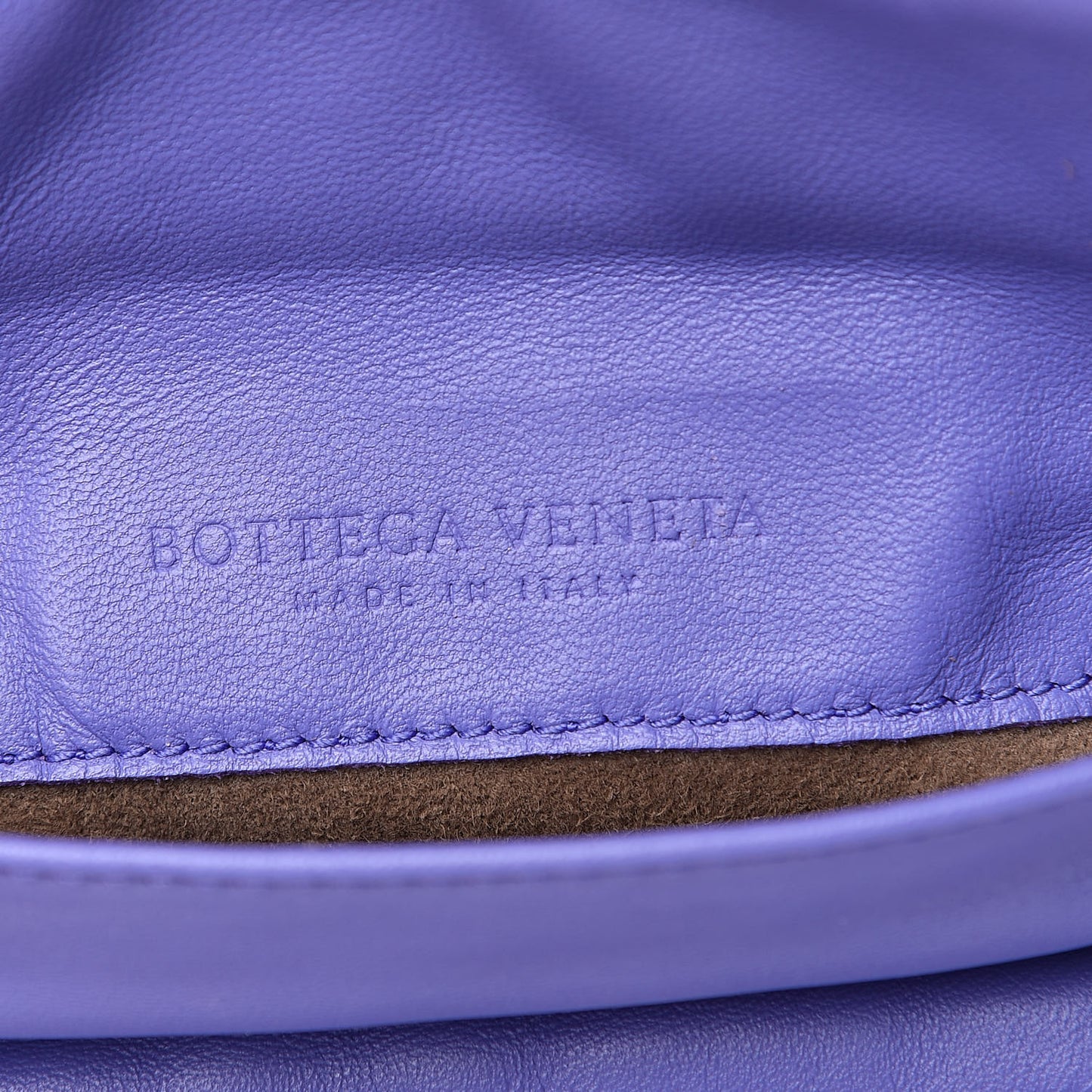 Nappa Intrecciato Mini Chain Messenger Lavender
