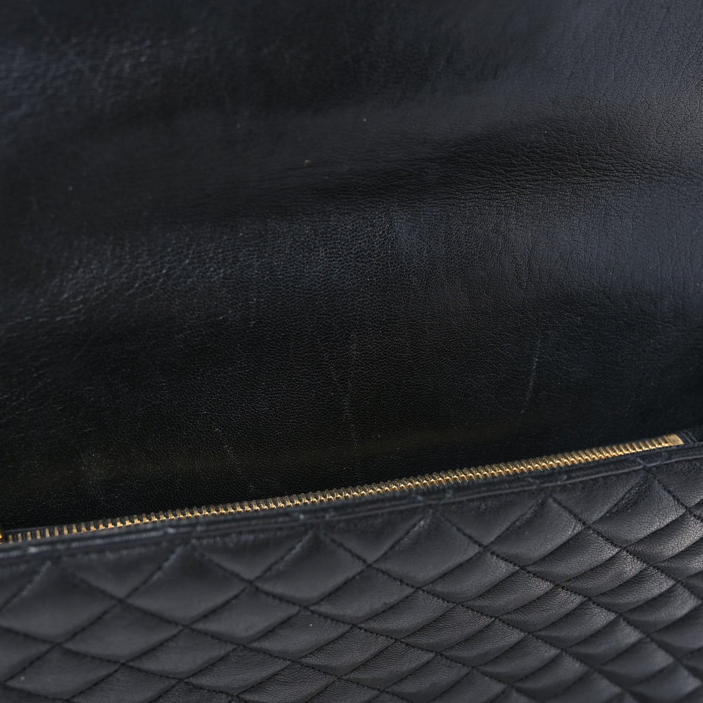 Calfskin Mixed Matelasse Triquilt Large Monogram Satchel Black