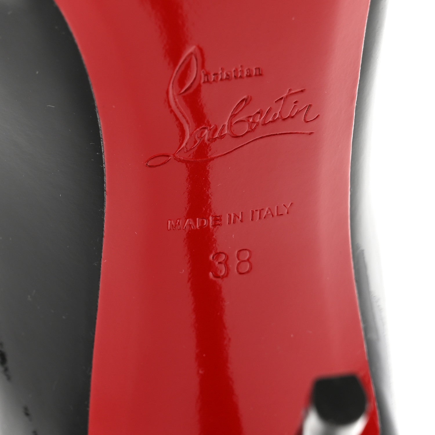 Christian Louboutin Patent Hot Chick 100 Pumps 38 Black 8 of 9