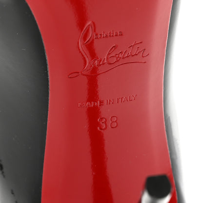 Christian Louboutin Patent Hot Chick 100 Pumps 38 Black 8 of 9