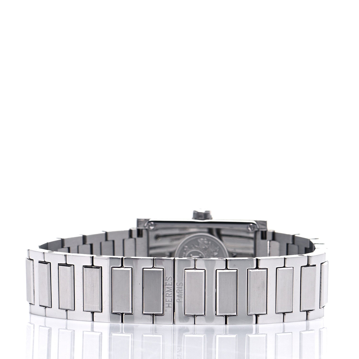 Hermes Stainless Steel 19mm Tandem Quartz Watch Gray 3 of 6