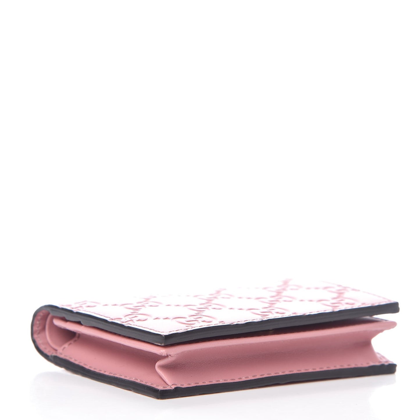 Guccissima Card Case Wallet Pink
