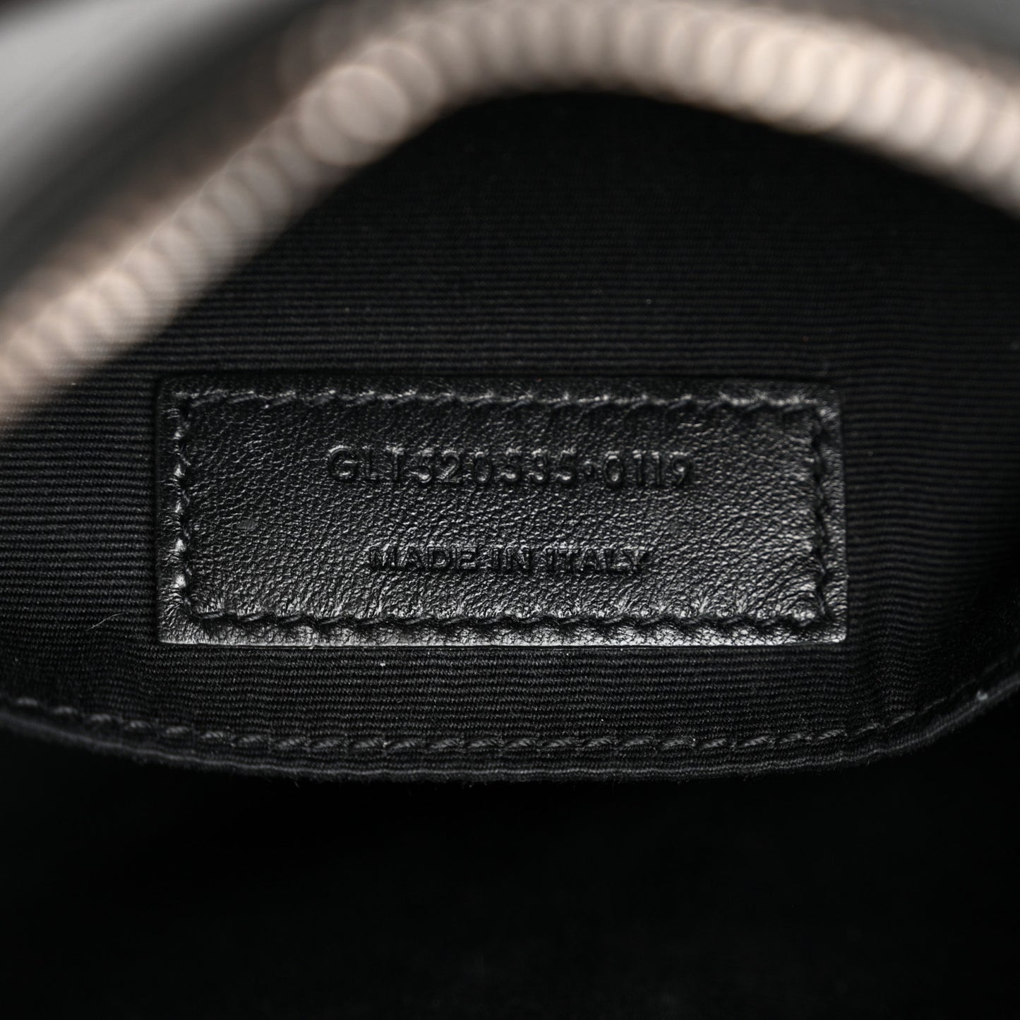 Calfskin Crocodile Embossed Monogram Lou Camera Bag Black