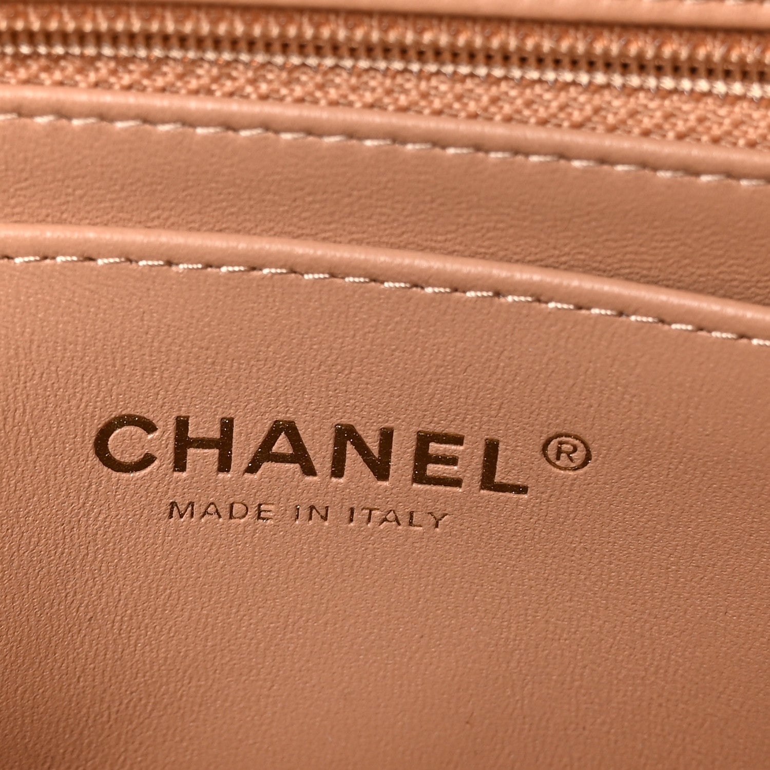 Chanel Lambskin Quilted Mini Rectangular Flap Brown 5 of 11