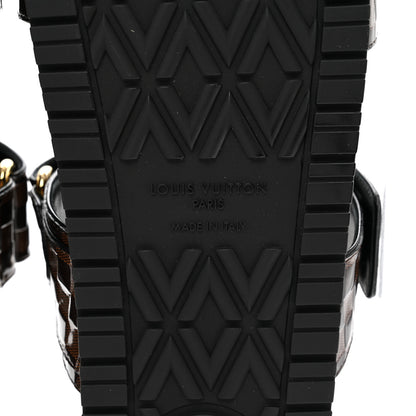 Louis Vuitton Damier Patent Calfskin Bom Dia Flat Sandals 41 Ebene 6 of 9