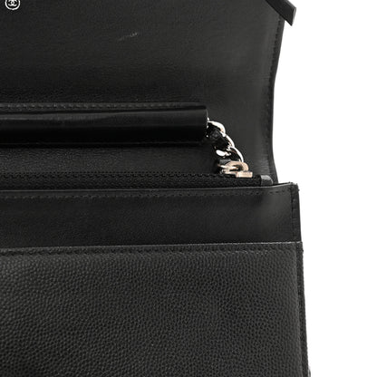 Chanel Caviar Sevruga Wallet On Chain WOC Black 14 of 15