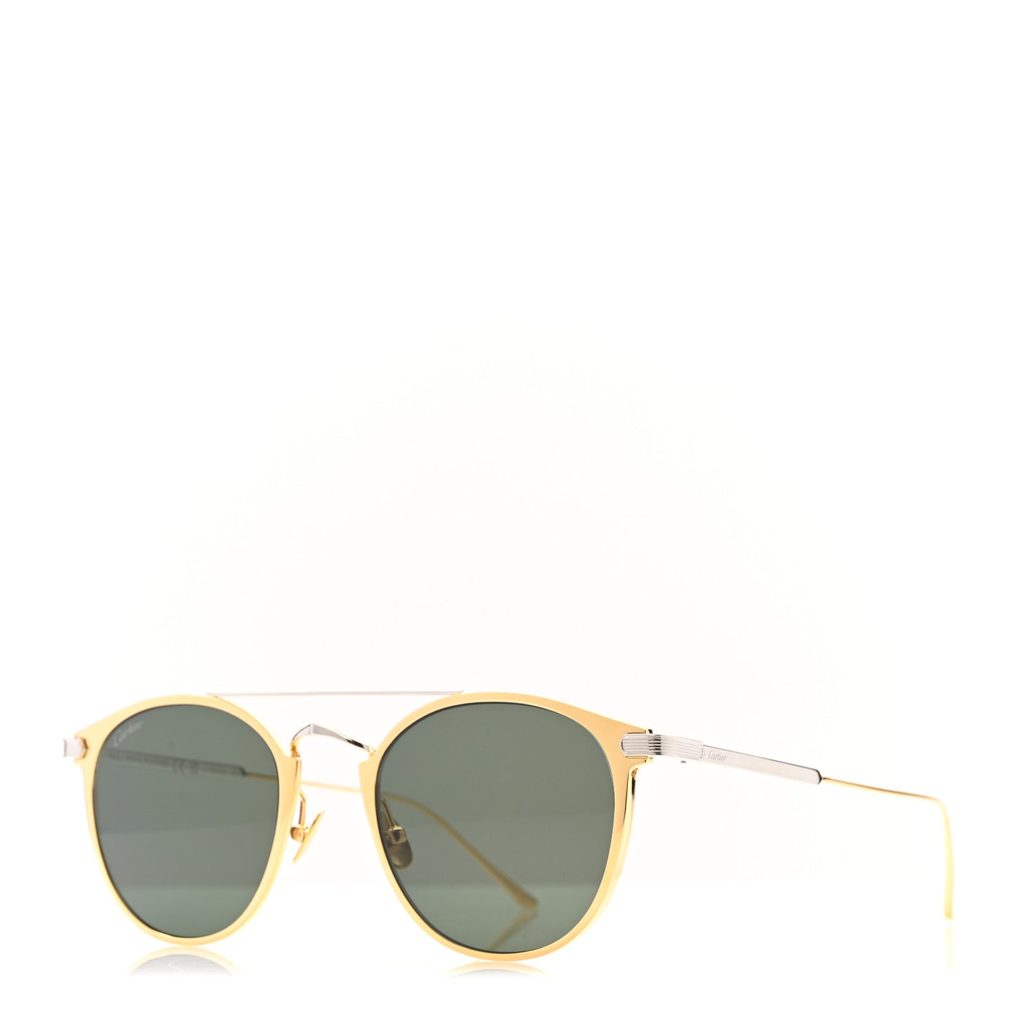 Metal Signature De Cartier Sunglasses CT0015S  Gold Siver