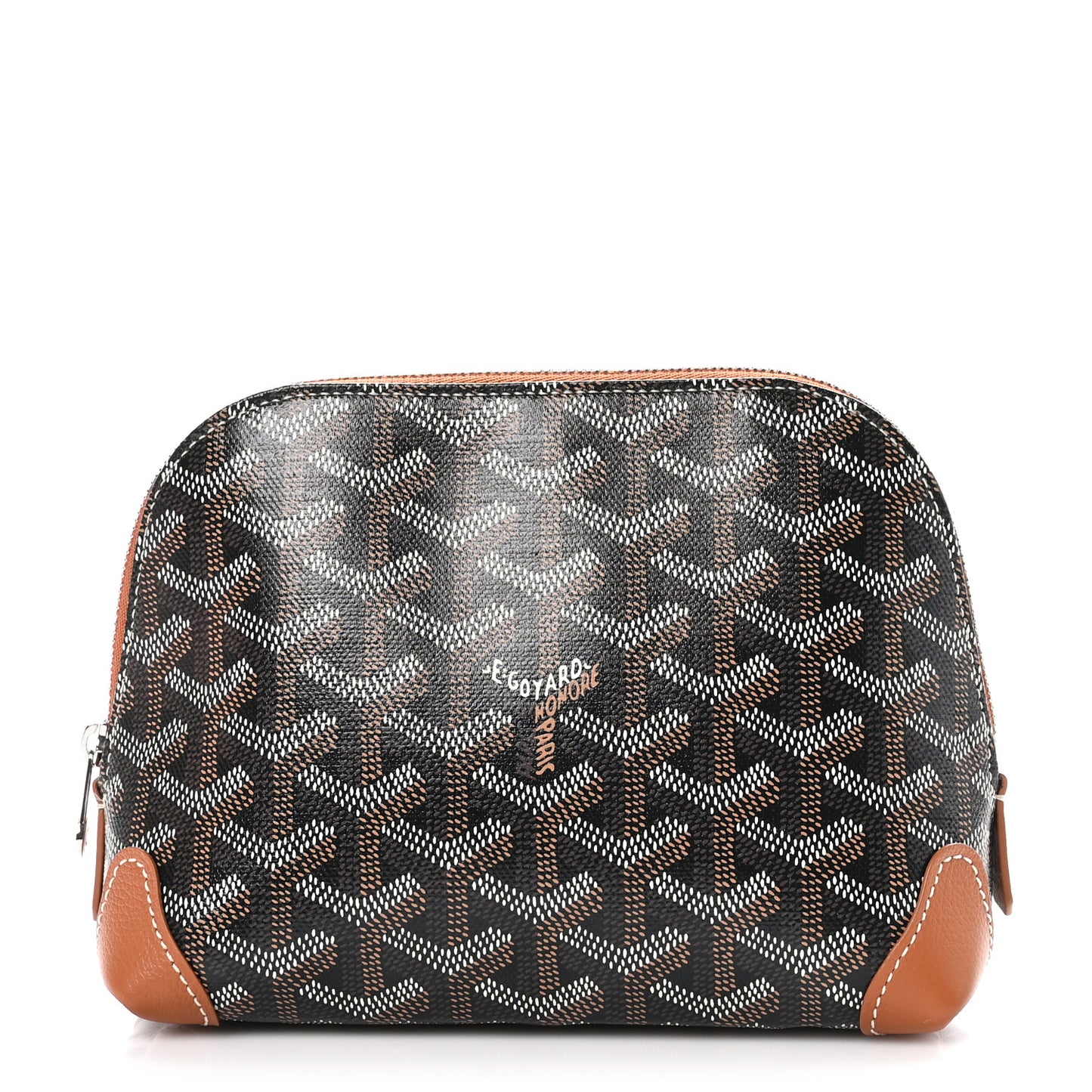 Goyardine Vendome Toiletry Pouch Black Gold
