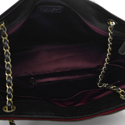 Chanel Calfskin Quilted Maxi Blizzard Zip Top Flap Black 5 of 7