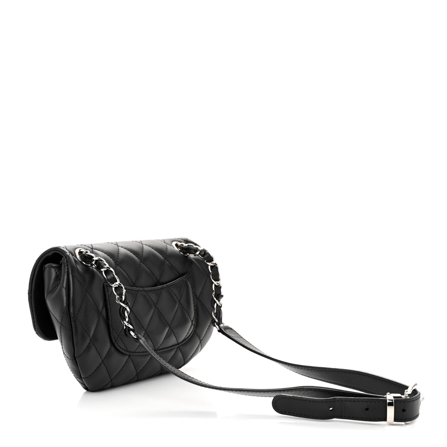 Chanel Calfskin Quilted CC Uniform Flap Belt Bag Black 3 of 12