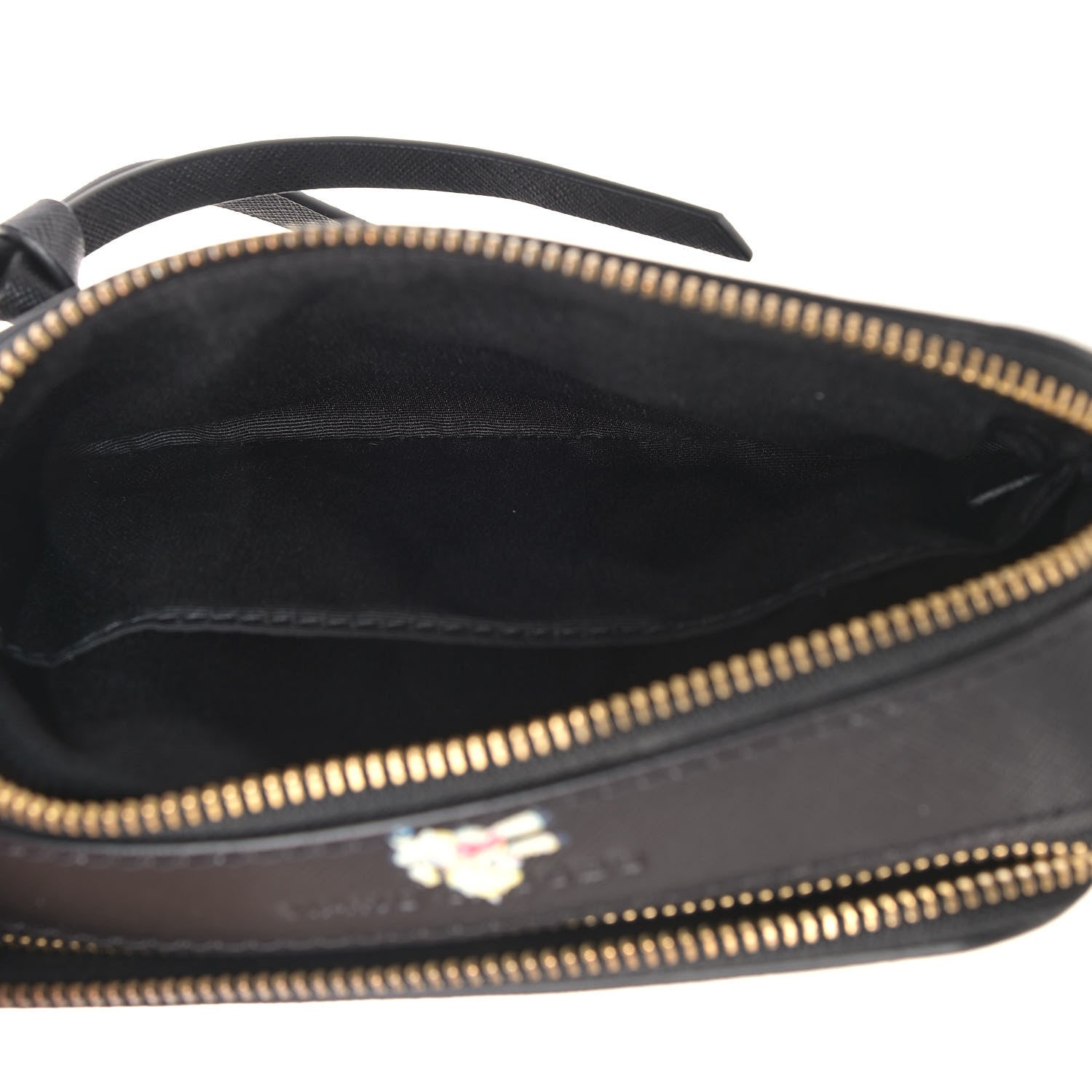 Marc Jacobs Saffiano Small My Life Is Crap Snapshot Camera Bag Black 5 of 10