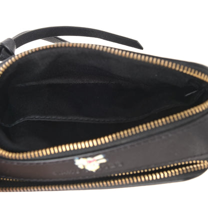 Marc Jacobs Saffiano Small My Life Is Crap Snapshot Camera Bag Black 5 of 10