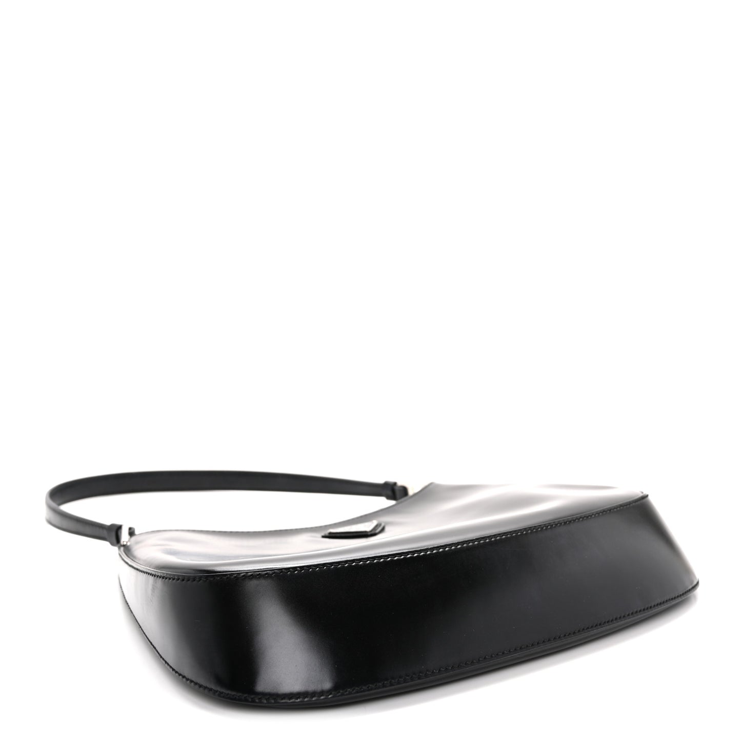 Spazzolato Cleo Shoulder Bag Black