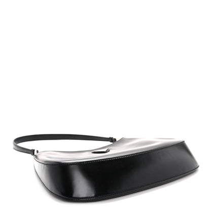 Prada Spazzolato Cleo Shoulder Bag Black 4 of 10