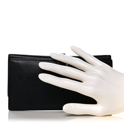 Hermes Epsom Tri-Fold Bearn Wallet Black 2 of 11