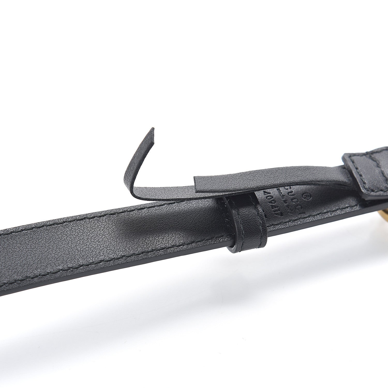 Gucci Calfskin Double G 20mm Belt 95 38 Black 5 of 7