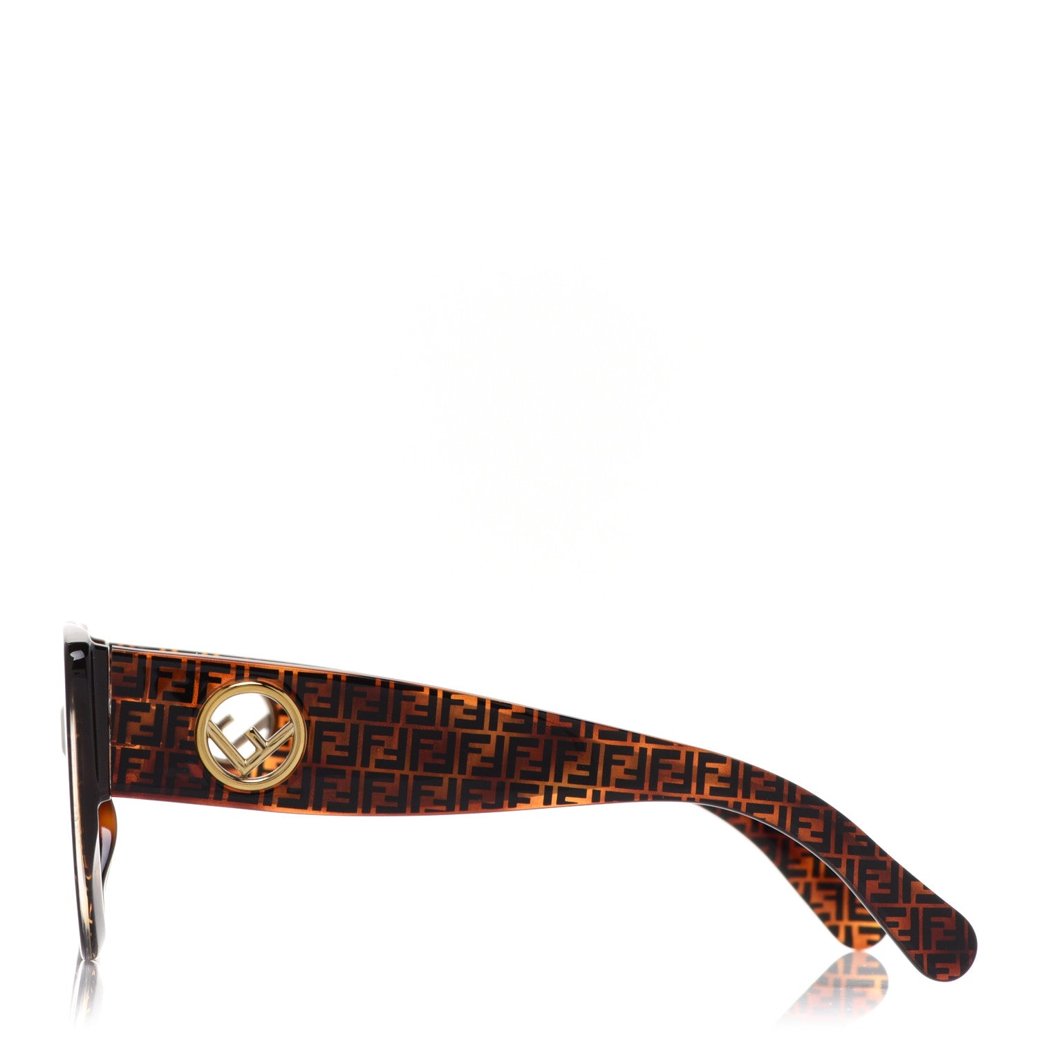 Fendi Acetate F is Fendi FF 51mm Cat Eye Sunglasses 0327/S Tortoise Camouflage 3 of 7