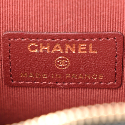 Chanel Lambskin Quilted CC In Love Heart Clutch With Chain Black 6 of 12