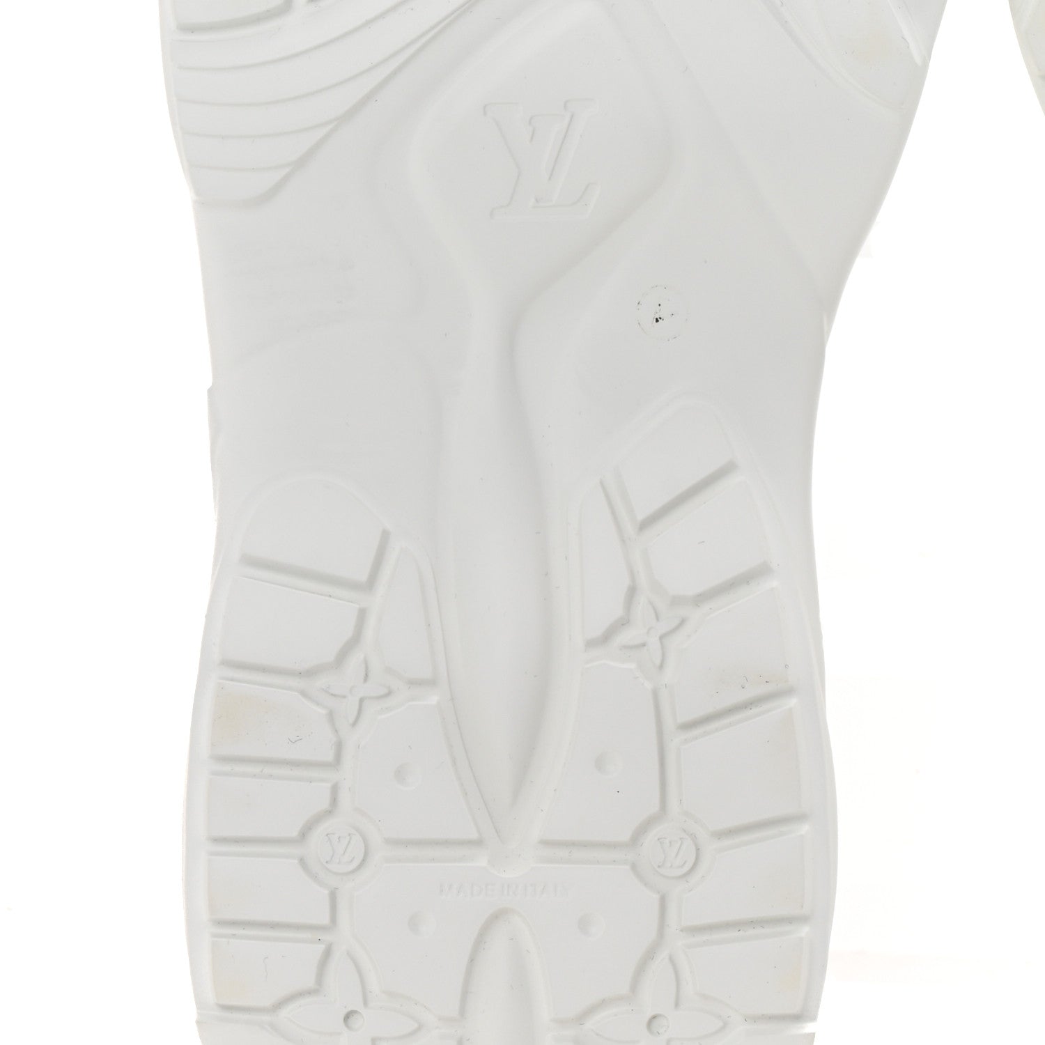 Louis Vuitton Rubber Embossed Monogram Pool 55 Flat Comfort Mule 39 White 7 of 9