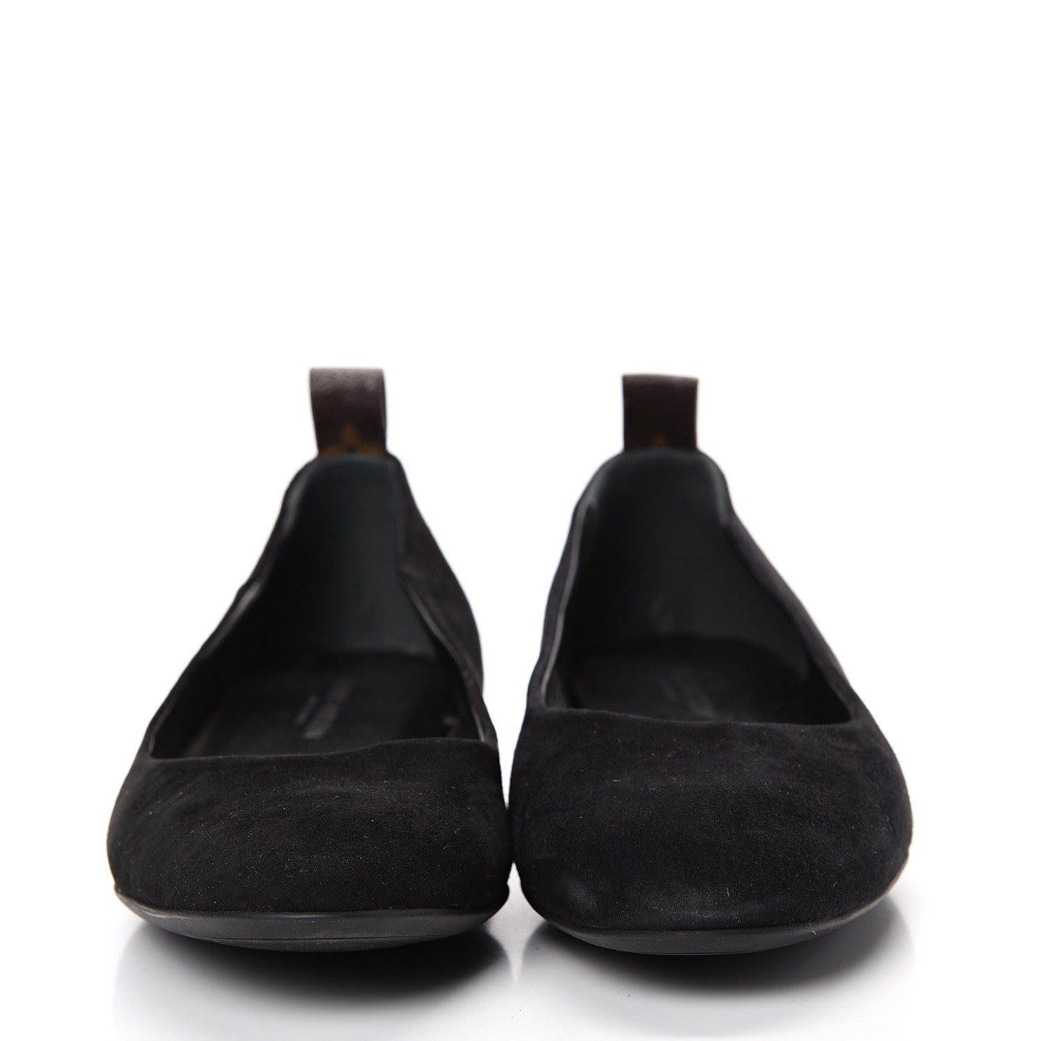 Louis Vuitton Suede Monogram Uniformes Ballet Flats 41 Black 2 of 11