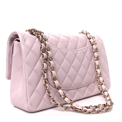 Chanel Caviar Quilted Medium Double Flap Light Pink 3 of 8
