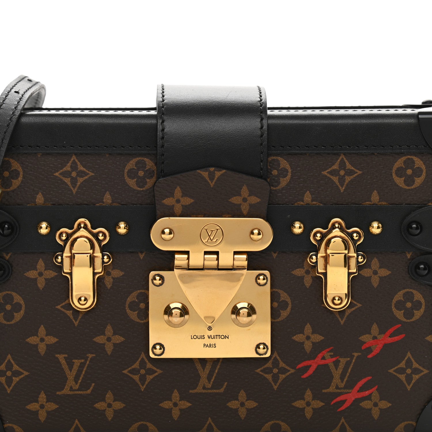 Louis Vuitton Monogram Petite Malle Black 7 of 9