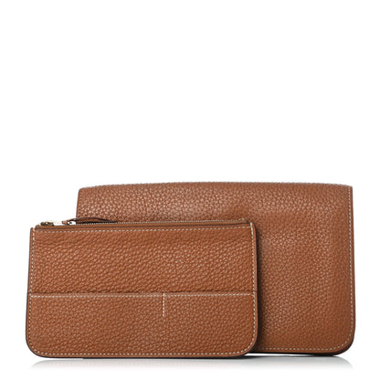 Hermes Togo Dogon Duo Wallet Gold 2 of 10