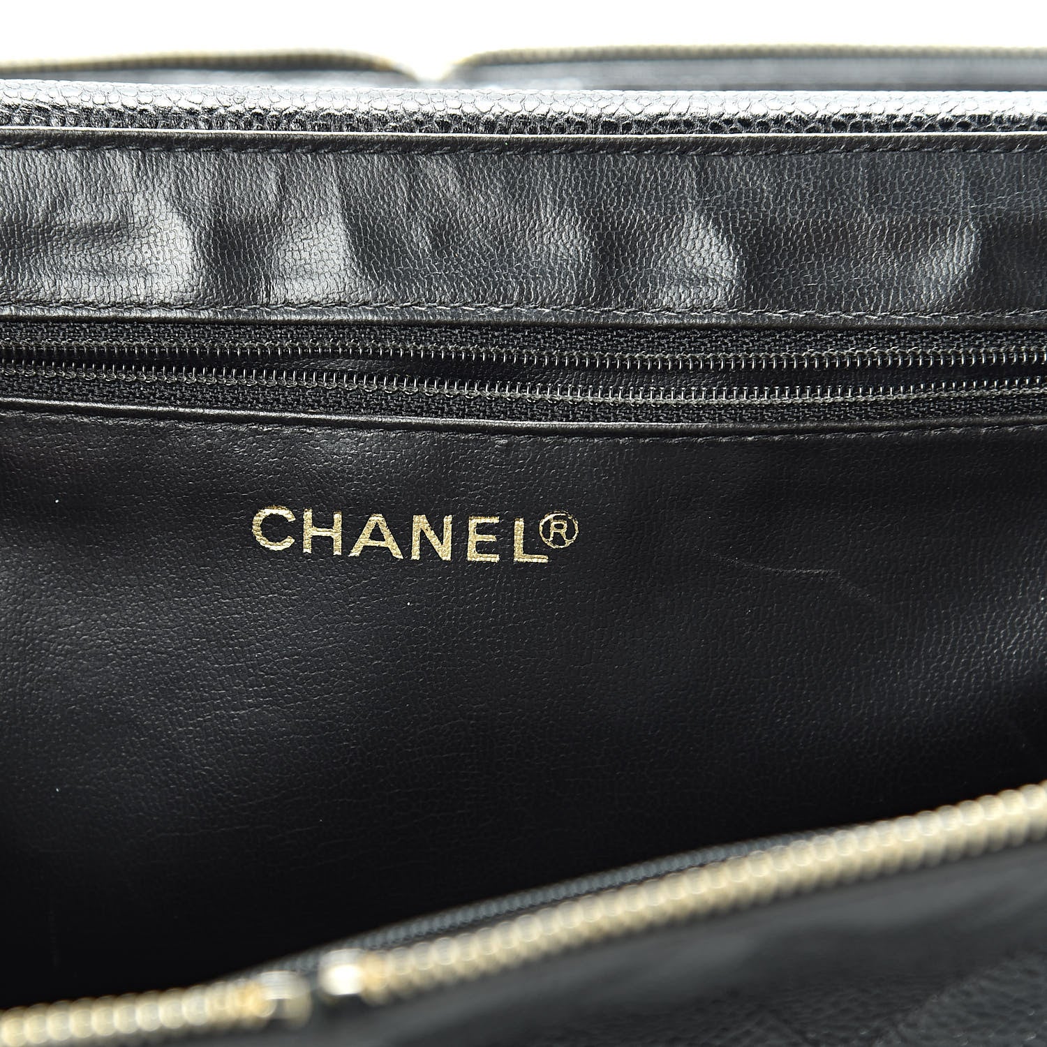 Chanel Caviar Quilted Vanity Train Case Shoulder Bag Black 6 of 22