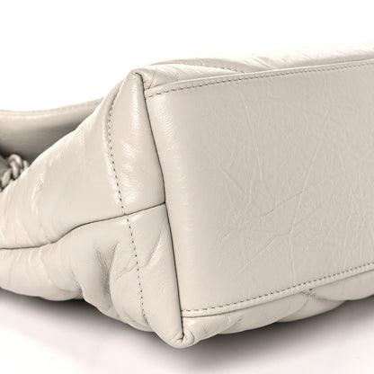 Saint Laurent Lambskin Quilted Small Loulou Puffer Monogram Chain Satchel Crema Soft 7 of 8