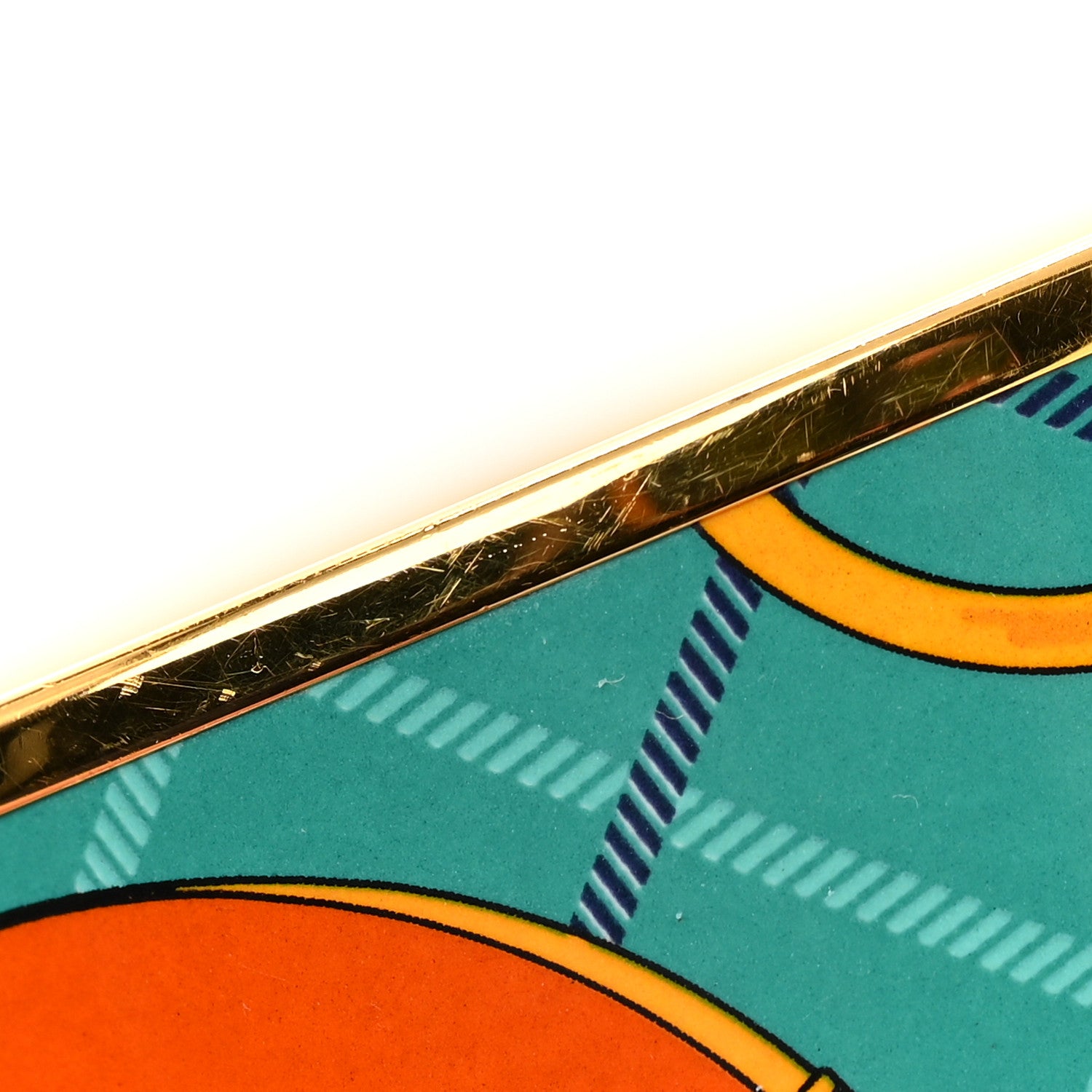 Hermes Enamel Printed Extra Wide Tatersale Bracelet 70 Vie D Artiste 6 of 6