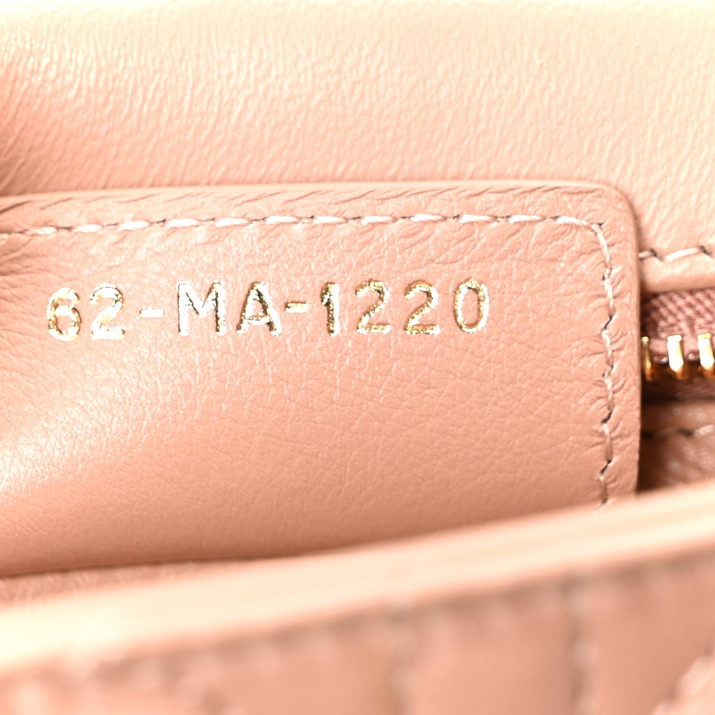 Calfskin Cannage Small Caro Bag Rose De Vents