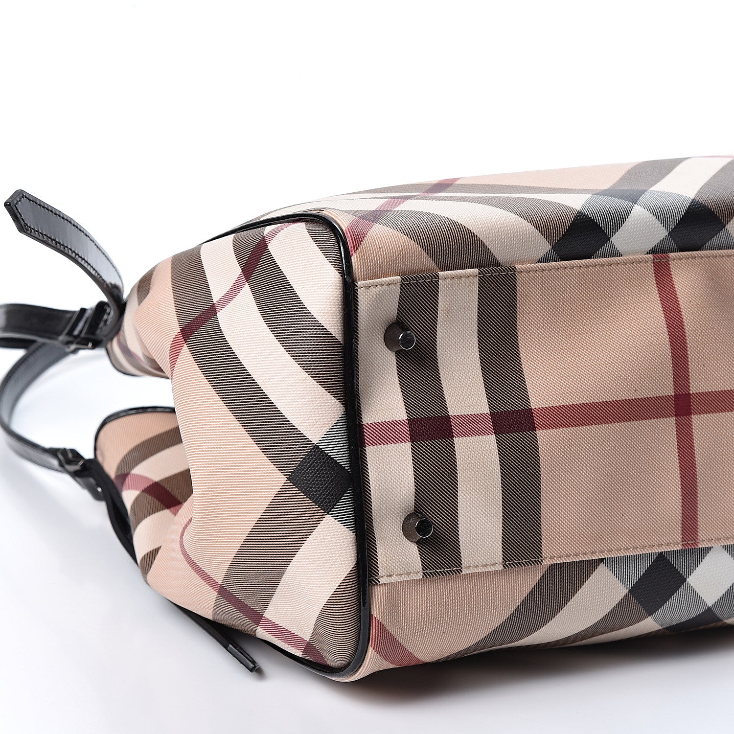 Burberry Nova Check Small Canterbury Tote Black 9 of 11