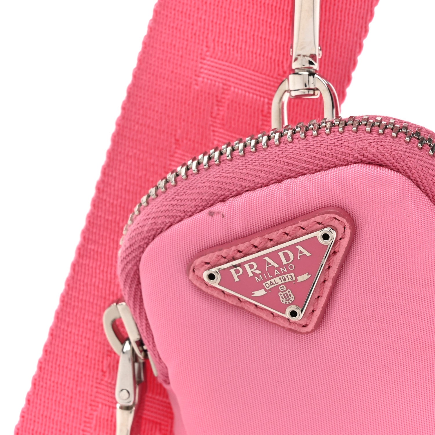 Prada Nylon Re-Edition 2005 Shoulder Bag Begonia 13 of 13