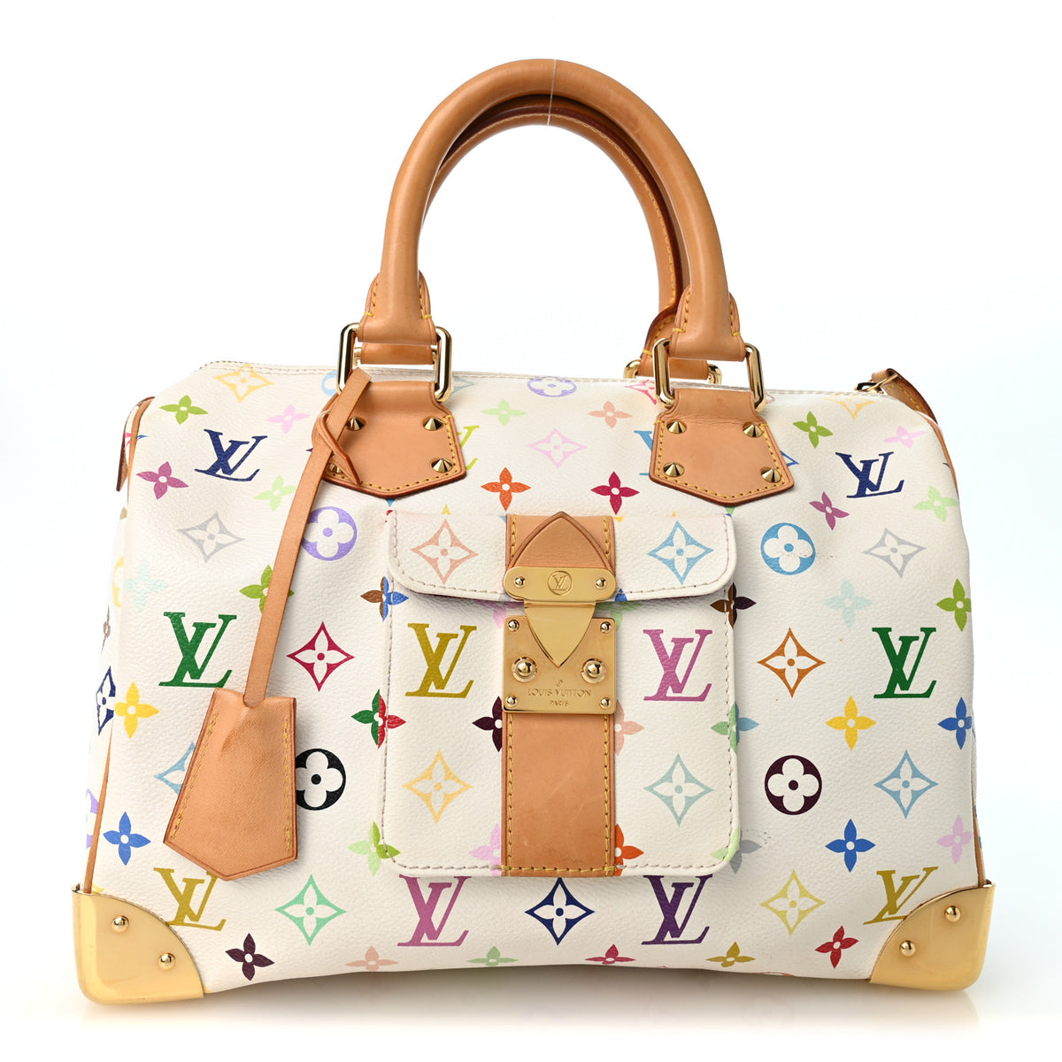 Louis Vuitton Monogram Multicolor Speedy 30 White 1 of 12