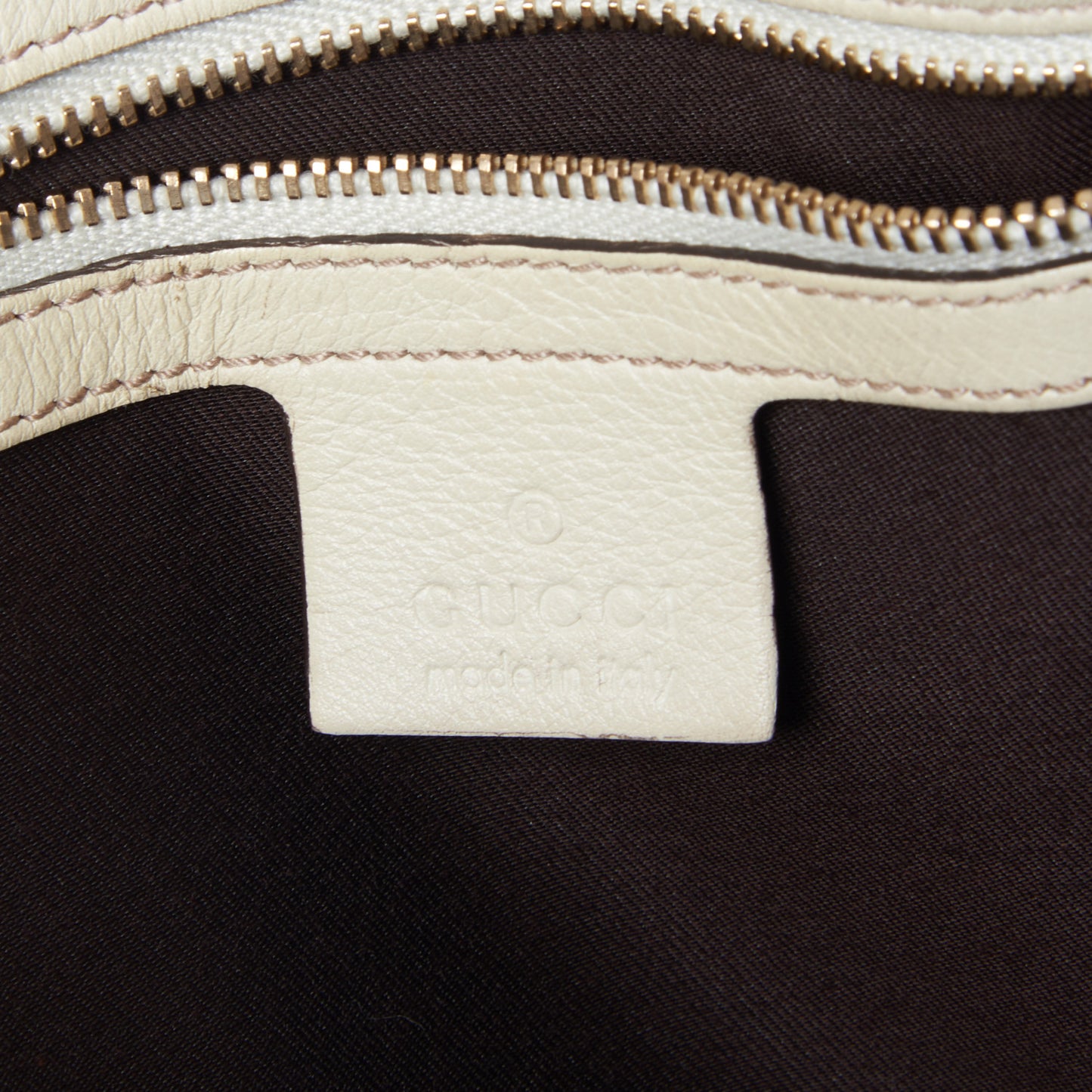 Monogram Peggy Braided Tote Off White