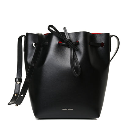 Mansur Gavriel Calfskin Mini Bucket Bag Black Flamma 1 of 13