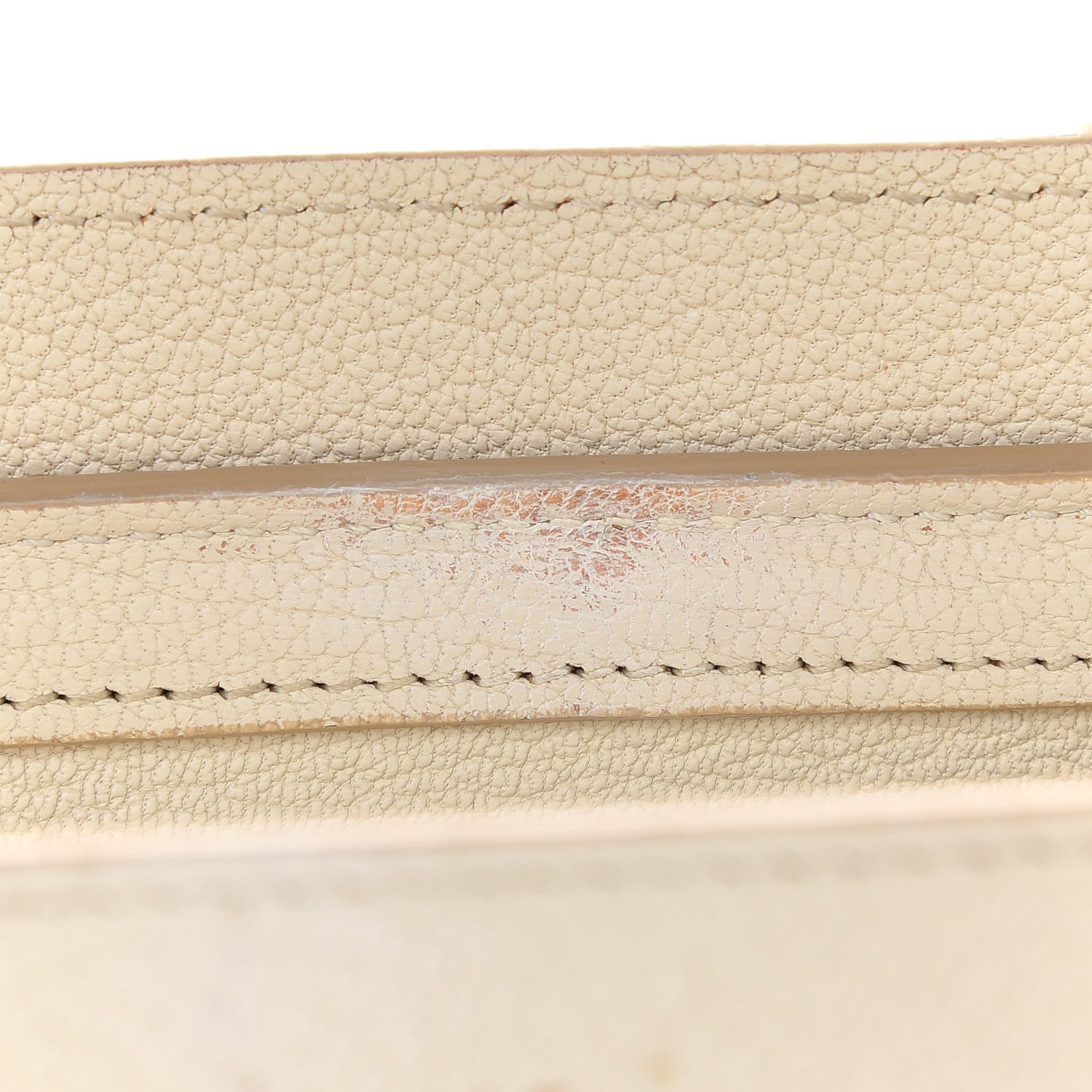 Celine Drummed Calfskin Nano Luggage Ivory 10 of 20