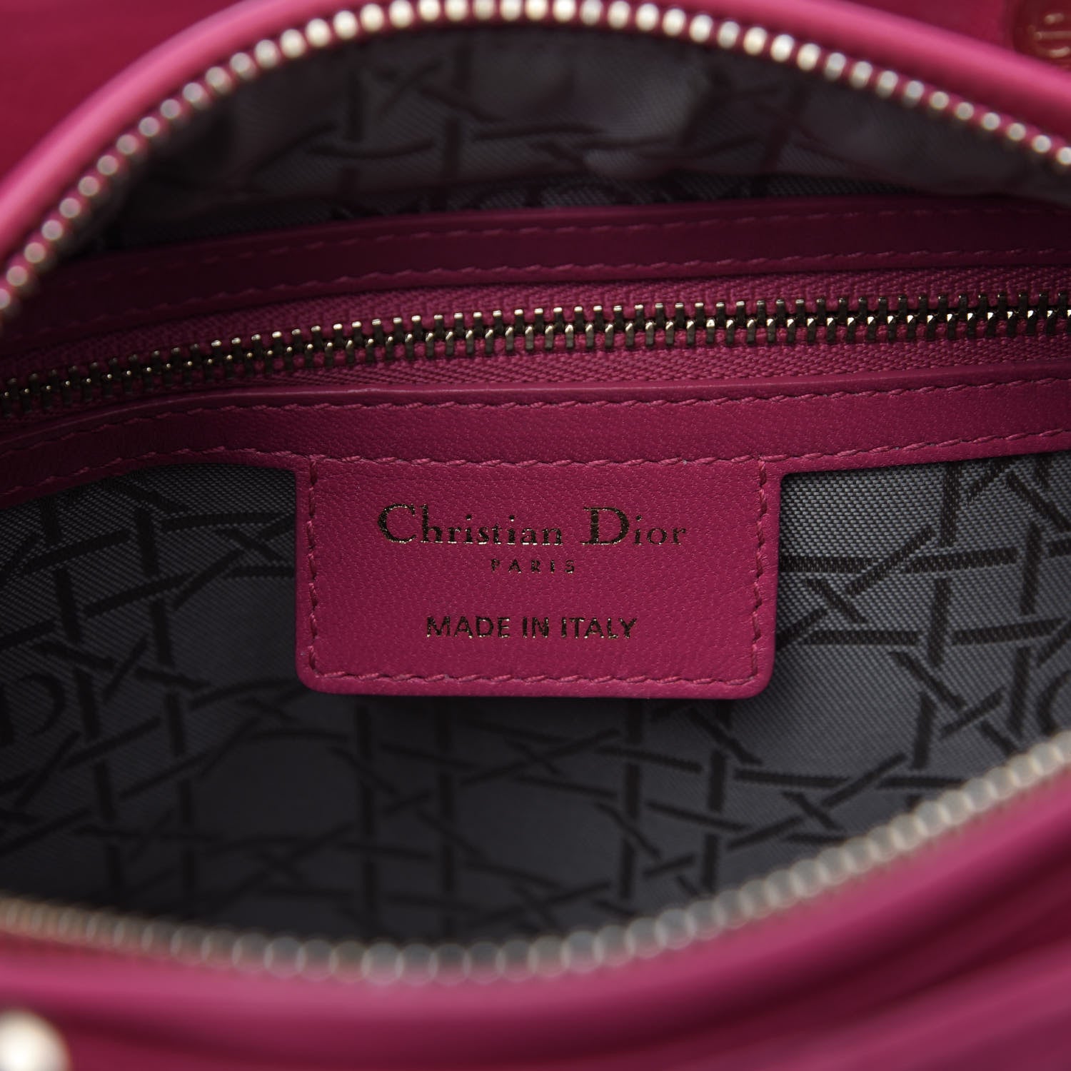 Christian Dior Lambskin Cannage Medium Lady Dior Pink 8 of 11