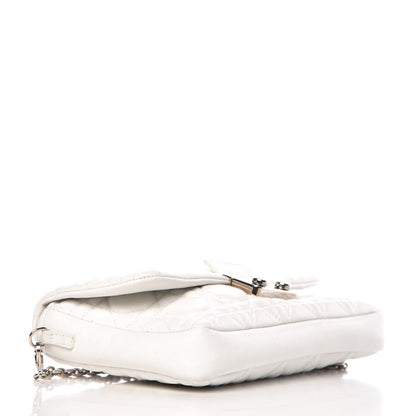 Christian Dior Lambskin Cannage New Lock Pouch White 4 of 11