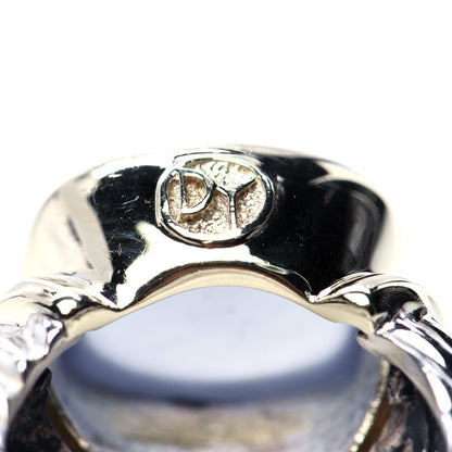 David Yurman Sterling Silver 14K Yellow Gold Chalcedony 14mm Noblesse Ring 53 6.5 7 of 7